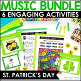 St. Patrick's Day Music Activities Bundle - Games, Colorin