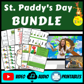 Preview of St. Patrick's Day Music and Movement Activities Bundle for PreK - 2nd Grade