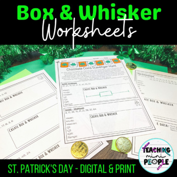 Preview of Box Plot Worksheets | St. Patrick's Day