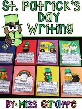 Preview of St. Patrick's Day Writing Activities 8 NO PREP March Prompts First Grade