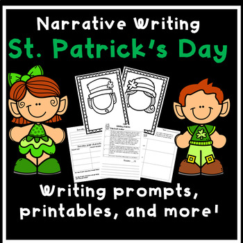 Preview of Leprechaun Writing Template St. Patrick’s Day Prompts