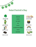 St.Patrick's Day Newcomer EL ESL Beginner Worksheets