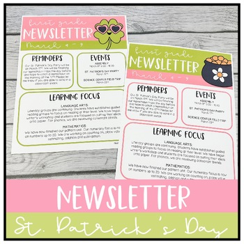 Preview of St. Patrick's Day Newsletter Template | Retro