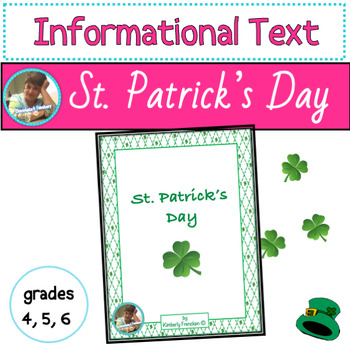 Preview of St. Patrick's Day Nonfiction Reading Comprehension Passages with Printables