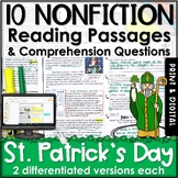 St. Patrick's Day Nonfiction Reading Comprehension Passage