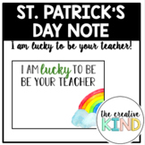 St. Patrick's Day Note