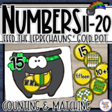 St Patrick's Day Number Matching Activity for 11 - 20 - Fe