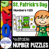 St. Patrick's Day Number Puzzles w Math Coloring Sheets Ki