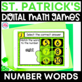 St. Patrick's Day Number Words | Digital Math Game