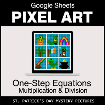 Preview of St. Patrick's Day: One-Step Equations - Multiplication & Division - Google