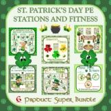 St. Patrick's Day PE Stations and Fitness- 6 Product Super Bundle