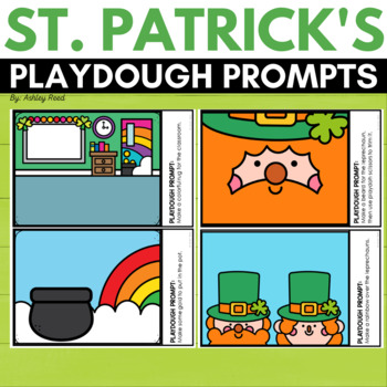 St. Patrick's Day PLAYDOH Mats, Playdough Prompts by Just Reed