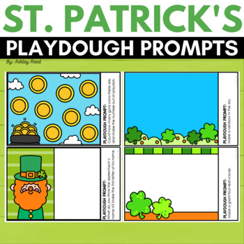 St. Patrick's Day PLAYDOH Mats, Playdough Prompts by Just Reed