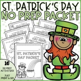 St. Patrick's Day Packet | NO PREP Fun March Activities