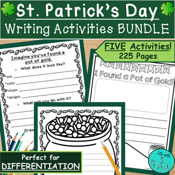 Preview of St. Patrick's Day Paragraph, Poetry, Descriptive Writing & Prompts Activities
