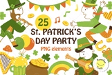 St. Patrick's Day Clipart | Cute Image with Element Set