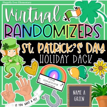 Preview of St. Patrick's Day Party Games - Virtual Randomizer Videos | Distance Learning