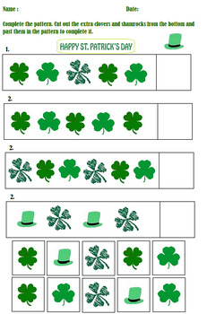 Preview of St. Patrick's Day Patterns