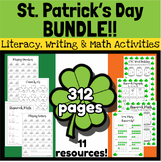 St Patrick's Day Pattys literacy math shamrock BUNDLE kind