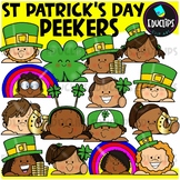 St Patrick's Day Peekers Clip Art Set {Educlips Clipart}