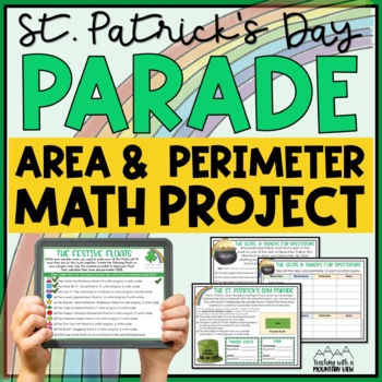 Preview of St. Patrick's Day Perimeter and Area