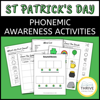 Preview of St. Patrick's Day Phonemic Awareness Activities