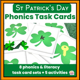 St. Patrick's Day Phonics Activities Literacy Task Card Se