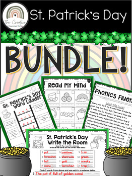 Preview of St. Patrick's Day Phonics Bundle | Phonics Resources | Centers