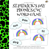 St. Patrick's Day Phonics CVC Words Game
