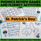St Patrick's Day Phonics Review Games and Fluency Activiti
