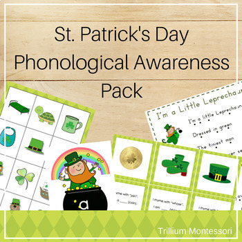 Preview of St. Patrick's Day Phonological and Phonemic Awareness Activities for March