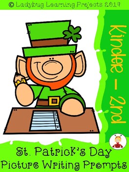 Preview of St. Patrick's Day Picture Writing Prompts Kindergarten-2nd Grade