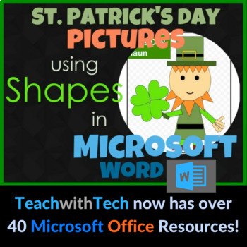 Preview of St. Patrick's Day Pictures using Shapes in Microsoft Word