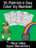 St. Patrick's Day Place Value Color by Number