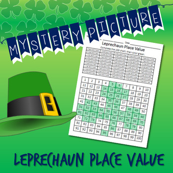 Preview of St. Patrick's Day Place Value Mystery Picture - DIFFERENTIATED