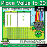St. Patrick's Day Place Value to 30 Boom Cards - Digital D
