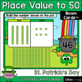St. Patrick's Day Place Value to 50 Boom Cards - Digital D