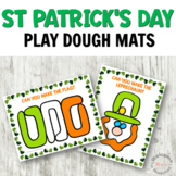 St Patrick's Day Play Dough Mats for Fine Motor Centers