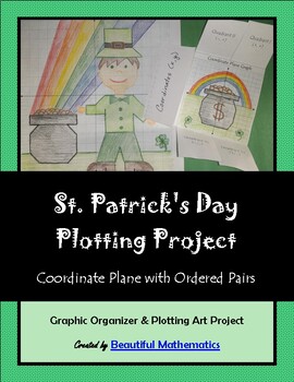 Preview of St. Patrick's Day Plotting Project: Coordinate Plane with Ordered Pairs