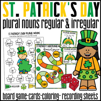 Preview of St. Patrick's Day Plural Nouns adding -s -es- ies