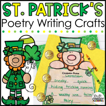 Preview of St. Patrick's Day Poetry Writing Crafts - Poetry Templates For 7 Types of Poems