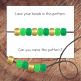 St. Patrick's Day Pony Bead Lacing Task Card Set, REAL IMAGES