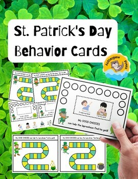 Preview of St. Patrick's Day Positive Behavior Punch or Star Cards: Help the Leprechaun!