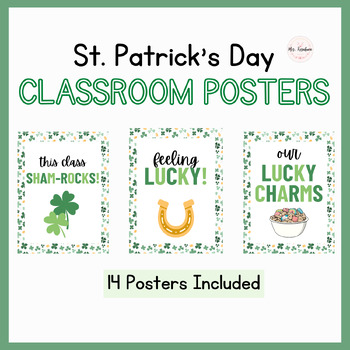 Preview of St. Patrick's Day Posters | Bulletin Board