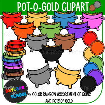 Preview of St. Patrick's Day Pot-O-Gold Clipart