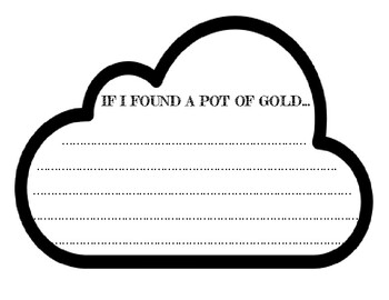 Preview of St. Patrick's Day Pot of Gold Writing