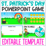 St. Patrick's Day PowerPoint Game Template - Editable Revi