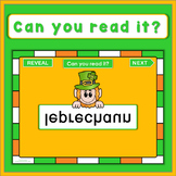 St. Patrick's Day PowerPoint Game, can you read it?