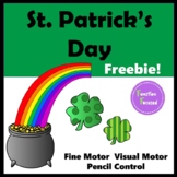 St. Patrick's Day Pre-Writing FREEBIE Follow the Paths Fin