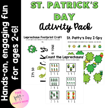 Preview of Saint Patrick's Day, PreK Worksheets, Preschool Activities, St Patty's Day, Math